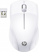 7KX12AA Мышь HP Wireless 220 белый оптическая (1200dpi) беспроводная USB для ноутбука (2but)