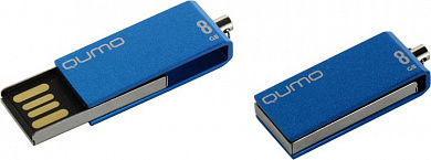Qumo Fold <QM8GUD-FLD-Blue> USB2.0 Flash Drive 8Gb (RTL)