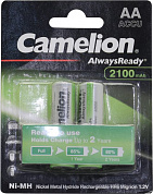 Аккумулятор Camelion NH-AA2100-2 AlwaysReady (1.2V, 2100mAh) NiMH, Size "AA" <уп. 2 шт>