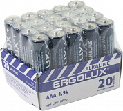 Ergolux <LR03 BP-20> Size AAA, щелочной (alkaline) <уп. 20 шт>