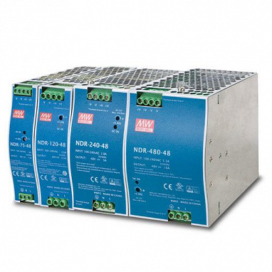 PLANET PWR-120-48 48V,120W Din-Rail Power Supply (NDR-120-48,adjustable 48-56V DC Output)