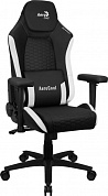 4711099471201 Кресло Aerocool CROWN Leatherette Black White (<150кг, искуственная кожа, 2 подушки, 2D подлокотник)