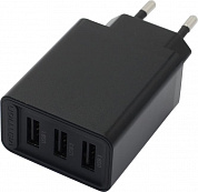 Vention <FEAB0-EU> Зарядное устройство USB (Вх. AC100-240V, Вых.DC5V, 2.4A, 17W, 3xUSB)