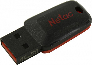 Netac <NT03U197N-064G-20BK> USB2.0 Flash Drive 64Gb (RTL)