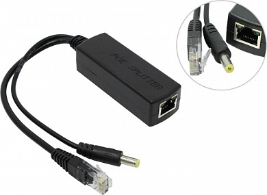 Orient <POE-655R 48V> PoE splitter (Вх. PoE 48V, Вых. DC12V, 1.5A)