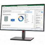 ЖК монитор LENOVO P27H-30/27" Cенсорный экран нет/IPS/2560x1440 16:9/350/1000:1/10.3 кг 63A1GAT1EU
