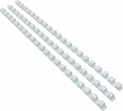 ГЕЛЕОС <BCA4-10W> Пружины для переплета пластиковые (White, A4,d=10мм, уп.100шт)
