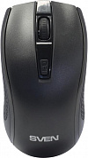 SVEN Wireless Optical Mouse <RX-220W Black> (RTL) USB 4btn+Roll