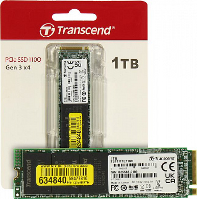 SSD 1 Tb M.2 2280 M Transcend 110Q <TS1TMTE110Q> 3D QLC