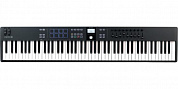 MIDI клавиатура [231542] Arturia [KeyLab Essential 88 mk3 Black] 88 клавиш, LCD дисплей, 9 энкодеров, 8 пэдов, 9 фейдер