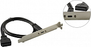 Orient <C080> Планка портов в корпус 1 Port USB 3.1 20pin -> USB-C