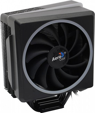 Aerocool Core Cylon 4 ARGB PWM 4P (4пин, 775/1155/2011/2066/AM4-FM1, 14-26дБ, 600-1800об/мин, Al+тепл.трубки)