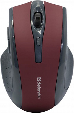 Defender Wireless Optical  Mouse Accura <MM-665 Red> (RTL) USB 6btn+Roll беспр.<52668>