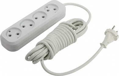 Удлинитель Smartbuy SBE-10-4-05-N White <5м> (4 розетки)