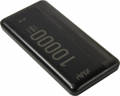 Внешний аккумулятор HIPER Power Bank <MX Pro 10000 Black> (USB,USB-C, 10000mAh, Li-Ion)