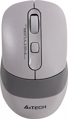 A4Tech FSTYLER Wireless Optical Mouse <FG10S White> (RTL) USB  4btn+Roll