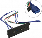 Exegate <U5H-614> Front Panel 2xUSB2.0+2xUSB3.0 port (крепление на лицевую панель корпуса 5.25") <EX269460RUS>