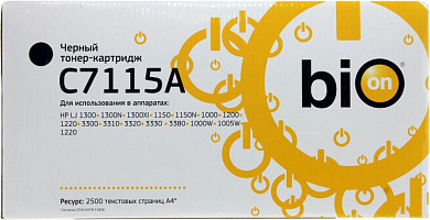 Картридж Bion C7115A для HP LJ 1300/1150/1000/1200/3300/1000W/1220