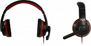 Наушники с микрофоном SVEN AP-G112MV<Black-Red> (шнур 2м, с регулятором громкости)