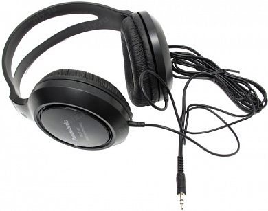 Наушники Panasonic RP-HT161E-K <Black> (шнур 2м)