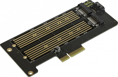 Espada <PCIe2M2> (RTL)  PCI-Ex4, 1xM.2 22xx B + 1xM.2 22xx M