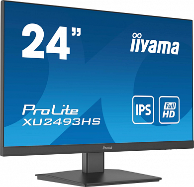 IIYAMA XU2493HS-B5 Монитор LCD 24'' 16:9 1920х1080(FHD) IPS, nonGLARE, 250cd/m2, H178°/V178°, 4ms, 3Y, Black