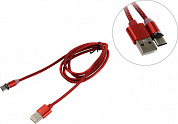 JETACCESS <JA-DC36 1м Red> Кабель питания USB AM->съёмный магнитный USB-C 1м