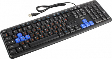 Клавиатура Dialog KM-025U Black-Blue <USB> 104КЛ