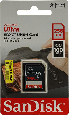 SanDisk Ultra <SDSDUNR-256G-GN3IN> SDXC Memory Card 256Gb UHS-I U1
