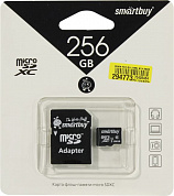 SmartBuy Ultimate <SB256GBSDCL10-01> microSDXC Memory Card 256Gb UHS-I U1 + microSD-->SD Adapter