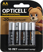 OPTICELL PROFESSIONAL MN1500-4 (LR6) Size AA, 1.5V, щелочной (alkaline) <уп. 4 шт>