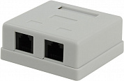 5bites <LY-SB09> Розетка внешняя двойная RJ-45+RJ-11 кат.5e
