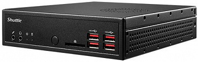 Shuttle XPC Slim DH32U (Pent 7505, 2.0 ГГц, 4xHDMI, 2xGbLAN, M.2, 2DDR4 SODIMM)