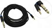 Vention <BABBJ> Кабель- переходник Jack6.5-M --> Jack3.5-M 5м
