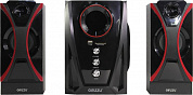 Колонка Ginzzu GM-407 (2x10W +Subwoofer 20W, дерево, Bluetooth, USB, SD, FM, ПДУ)