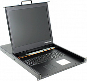 Procase <E1901> 1U выдвижная однорельсовая PS/2 USB консоль с LCD 19"