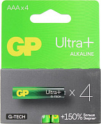 GP Ultra+ 24AUPA21-2CRSB4/2CRSBNN4 (LR03) Size AAA, щелочной (alkaline) <уп. 4 шт>