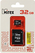 Mirex <13613-ADSUHS32> microSDHC 32Gb UHS-I U1 Class10 + microSD-->SD Adapter