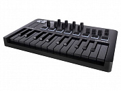 MIDI клавиатура [231503] Arturia [MiniLAB 3 Deep Black] 25 клавиш, 8 энкодеров, 8 RGB пэдов, 8 фейдеров, дисплей, сенсо