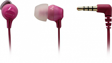Наушники с микрофоном SONY MDR-EX15AP Pink (шнур 1.2м)