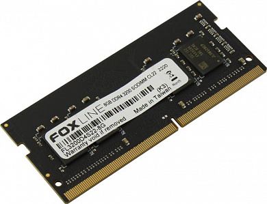 Foxline <FL3200D4S22-8G> DDR4 SODIMM 8Gb <PC4-25600> CL22 (for NoteBook)