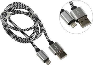 Defender <87809> Кабель USB 2.0 AM-->Lightning 1м, White
