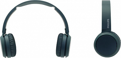 Наушники с микрофоном PHILIPS TAH4205BL (Bluetooth 5.0, с регулятором громкости)