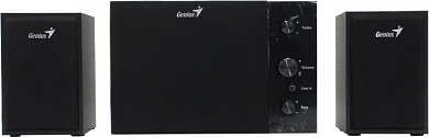 Колонки Genius SW-2.1 350 <Black> (2x3.5W +Subwoofer 8W, дерево) (31730037401)