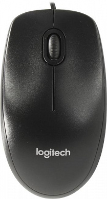 Logitech Mouse M100r Dark Grey <910-005006> (OEM) USB 3btn+Roll