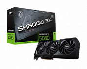 16Gb <PCI-E> GDDR7 MSI RTX 5080 16G SHADOW 3X OC (RTL) HDMI+3xDP <GeForce RTX5080>