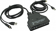 Orient <HS21HC> 2-port HDMI KVM Switch (клавиатураUSB+мышьUSB+HDMI)