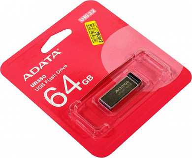 ADATA UR350 <UR350-64G-RSR/BK> USB3.2 Flash Drive 64Gb