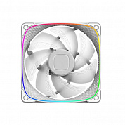 Geometric Future Squama 2503W Single Pack / 120mm, 2000 RPM, 69.11 CFM, 29.0 dBA, 5V ARGB, White / 1F2503W112001