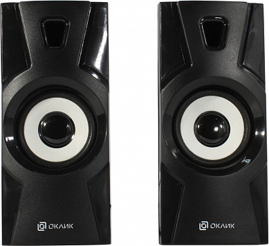 Колонки OKLICK OK-119 Black (2x2W, питание от USB) <1458474>